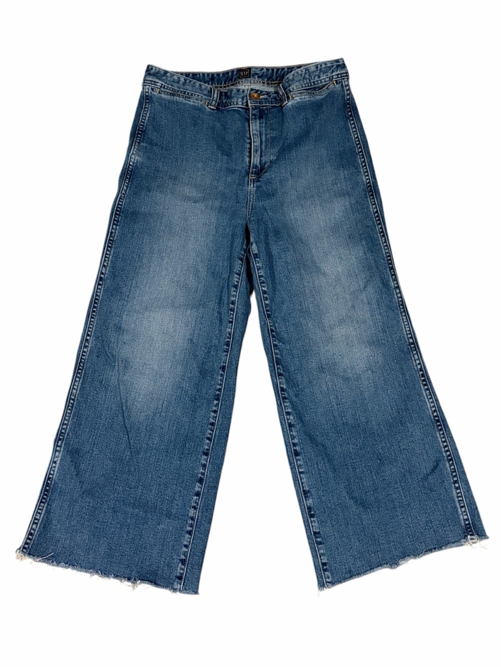 GAP High Waisted Wide Leg Cropped Jeans